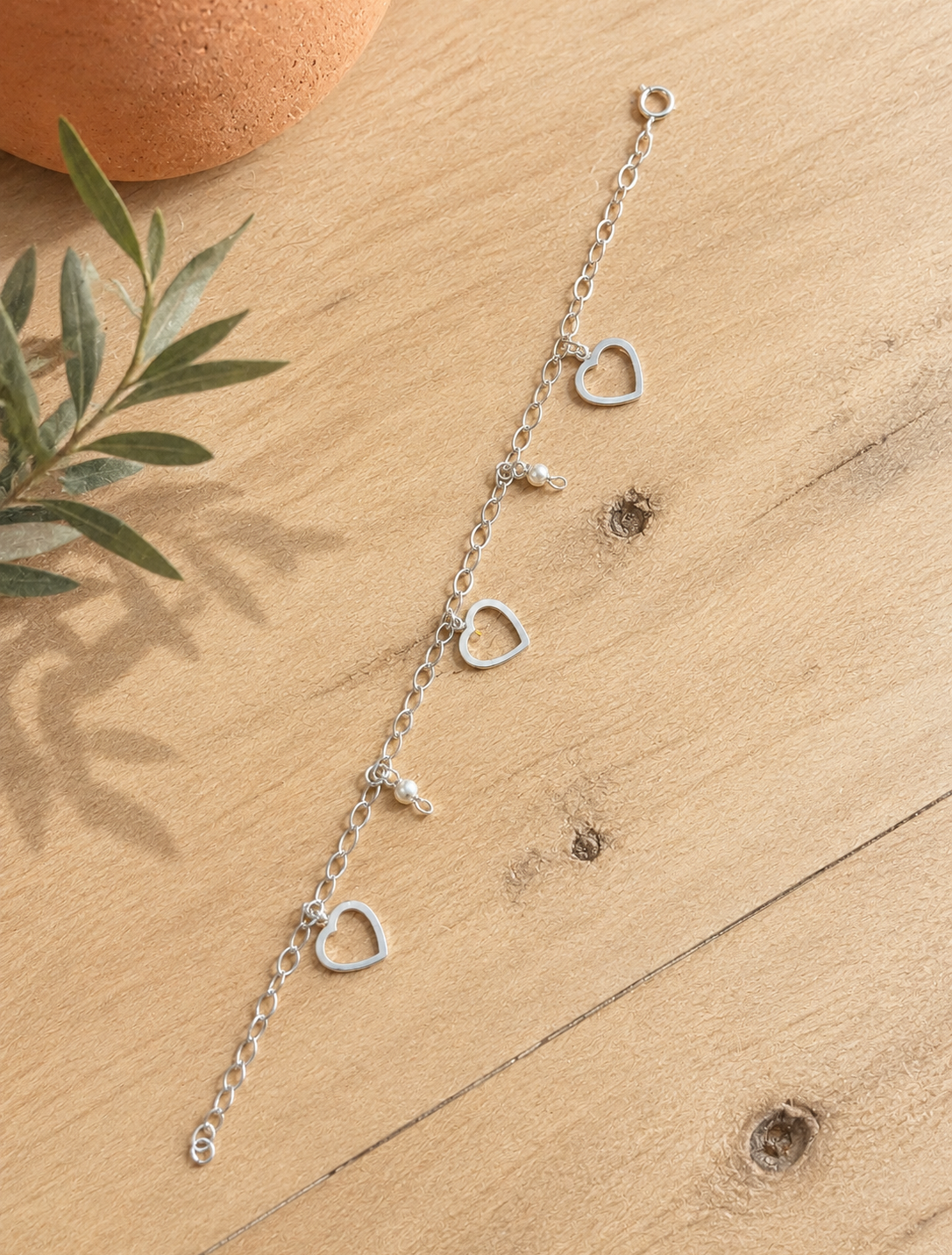 3 Heart Bracelet