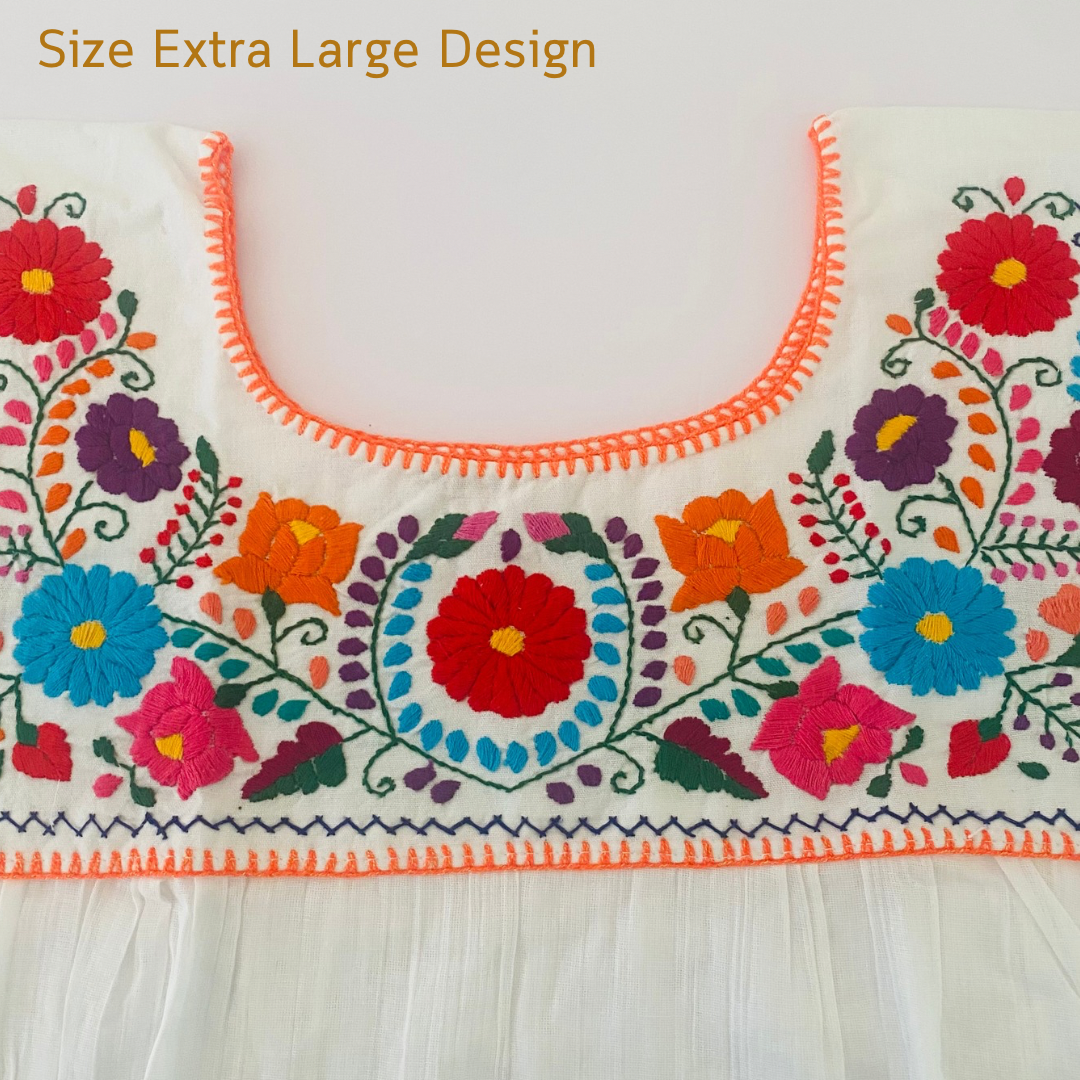 White Embroidered Blouses