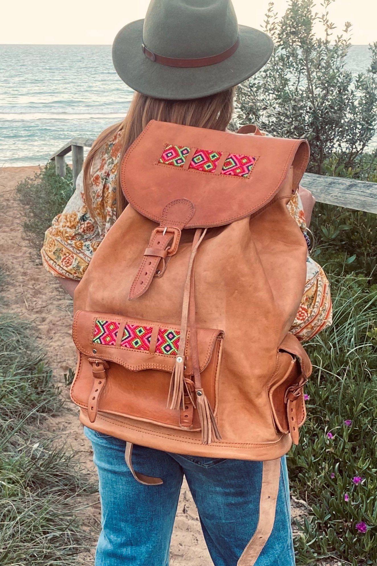 bohemian laptop backpack SHAIA BAG Optima Inc Boho Mini Backpack | Boho