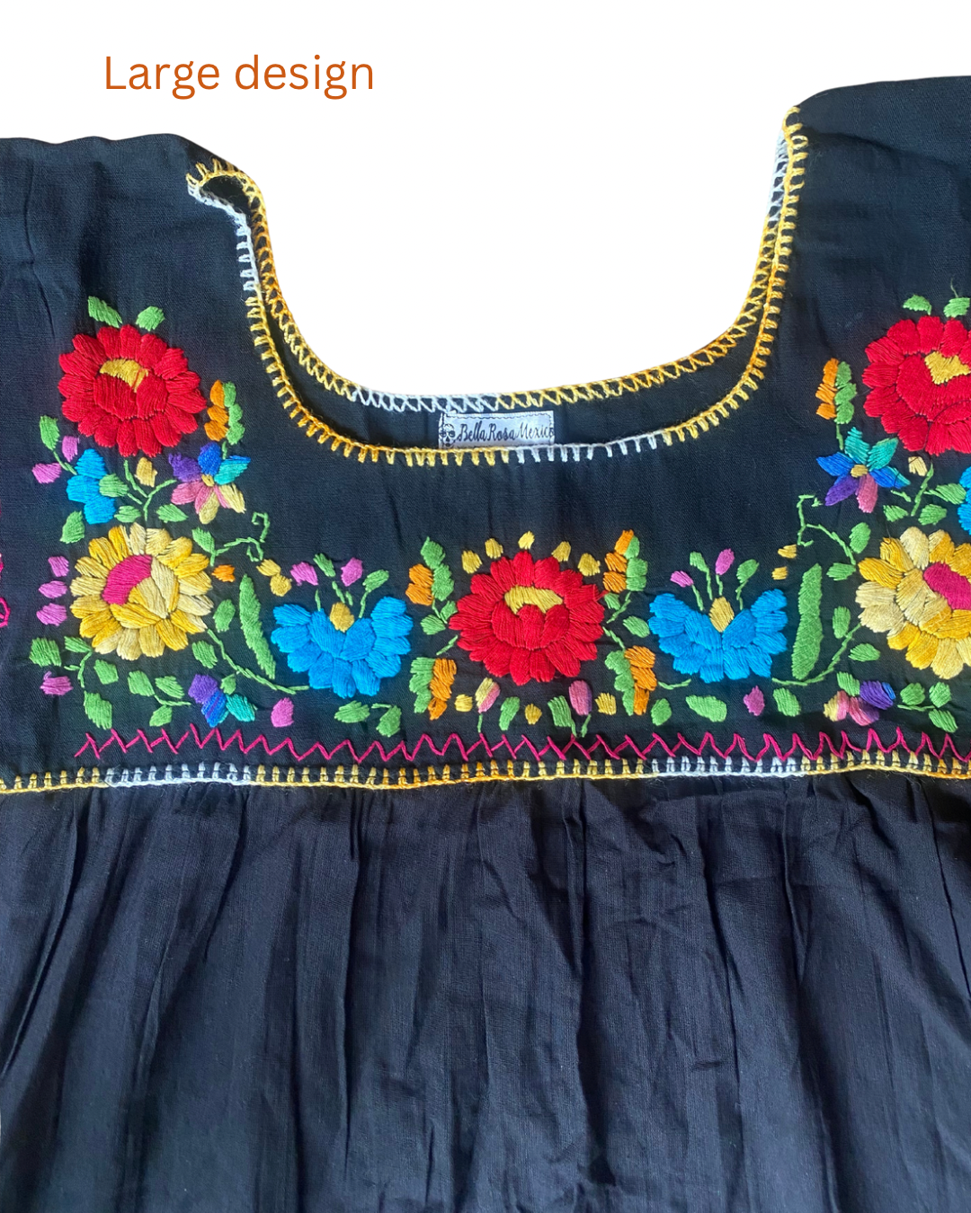 Black Embroidered Blouses