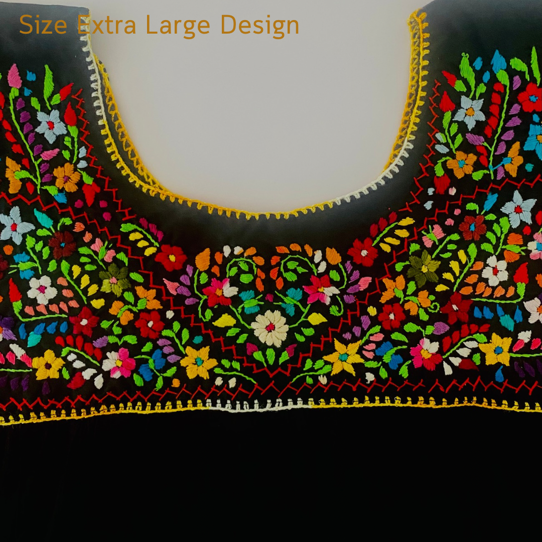 Black Embroidered Blouses