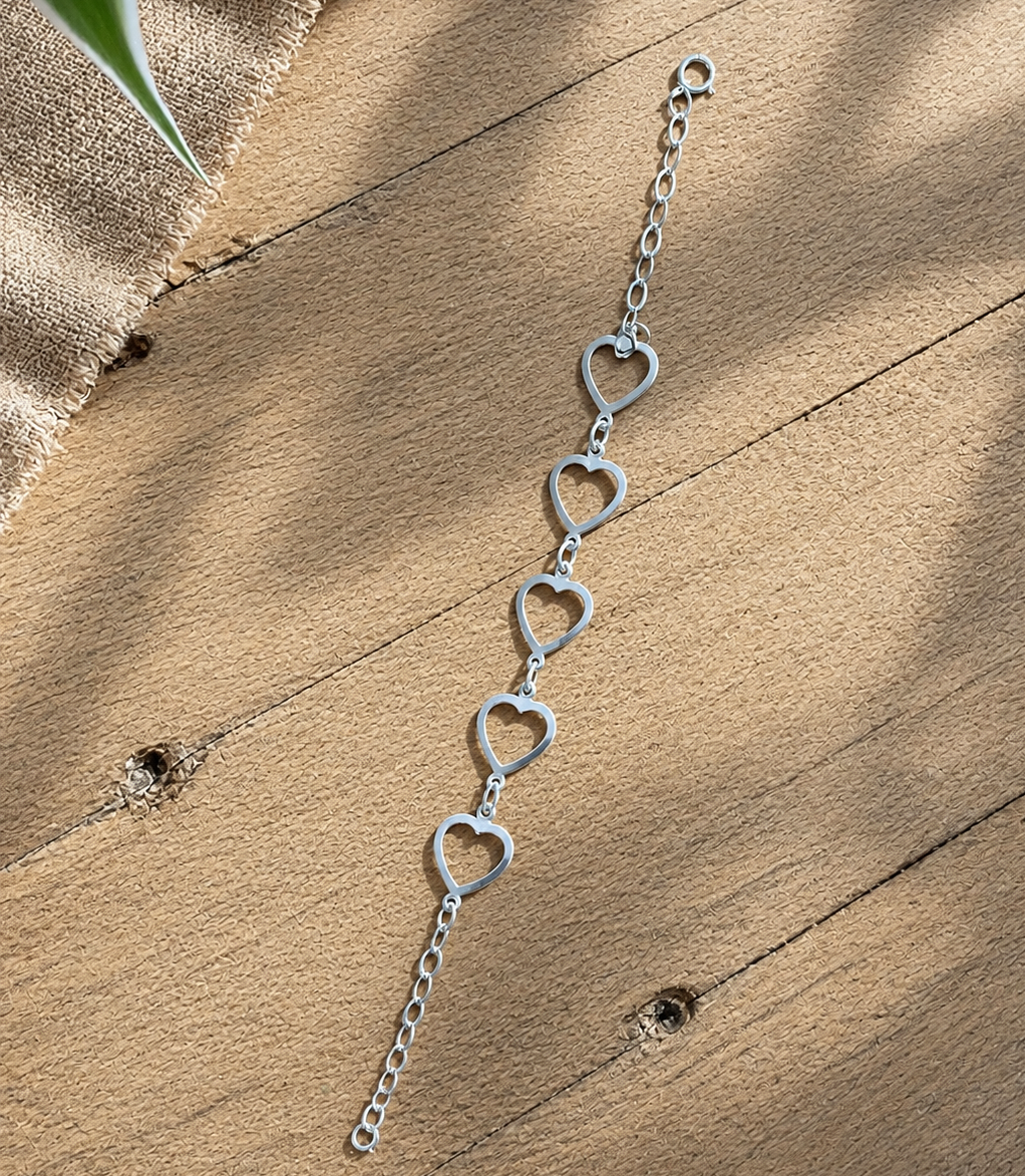 5 Heart Bracelet