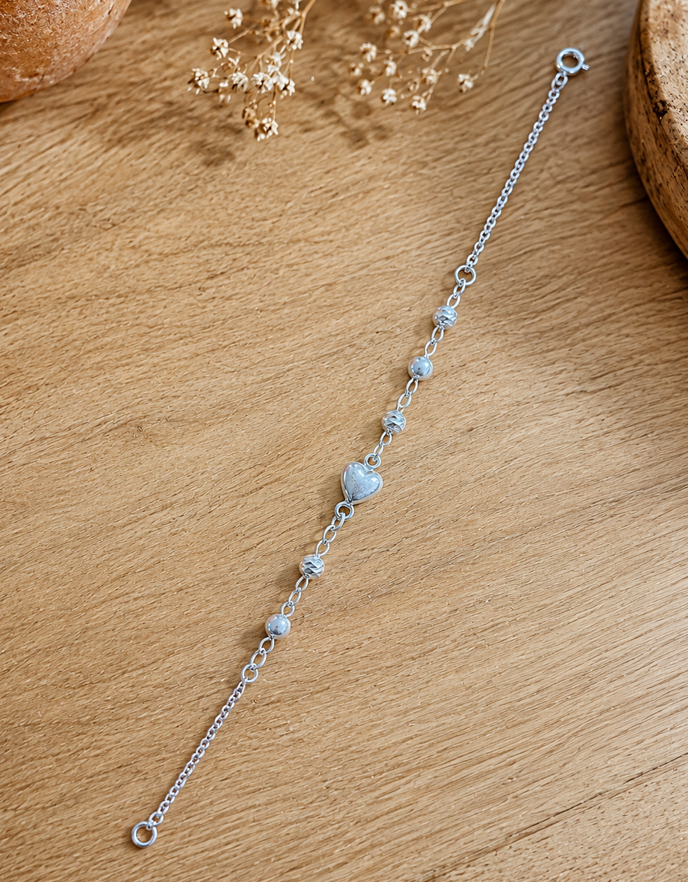 Heart & Ball Bracelet