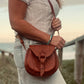 Hand tooled Leather Boho Handbag | Handcrafted Bag from Mexico