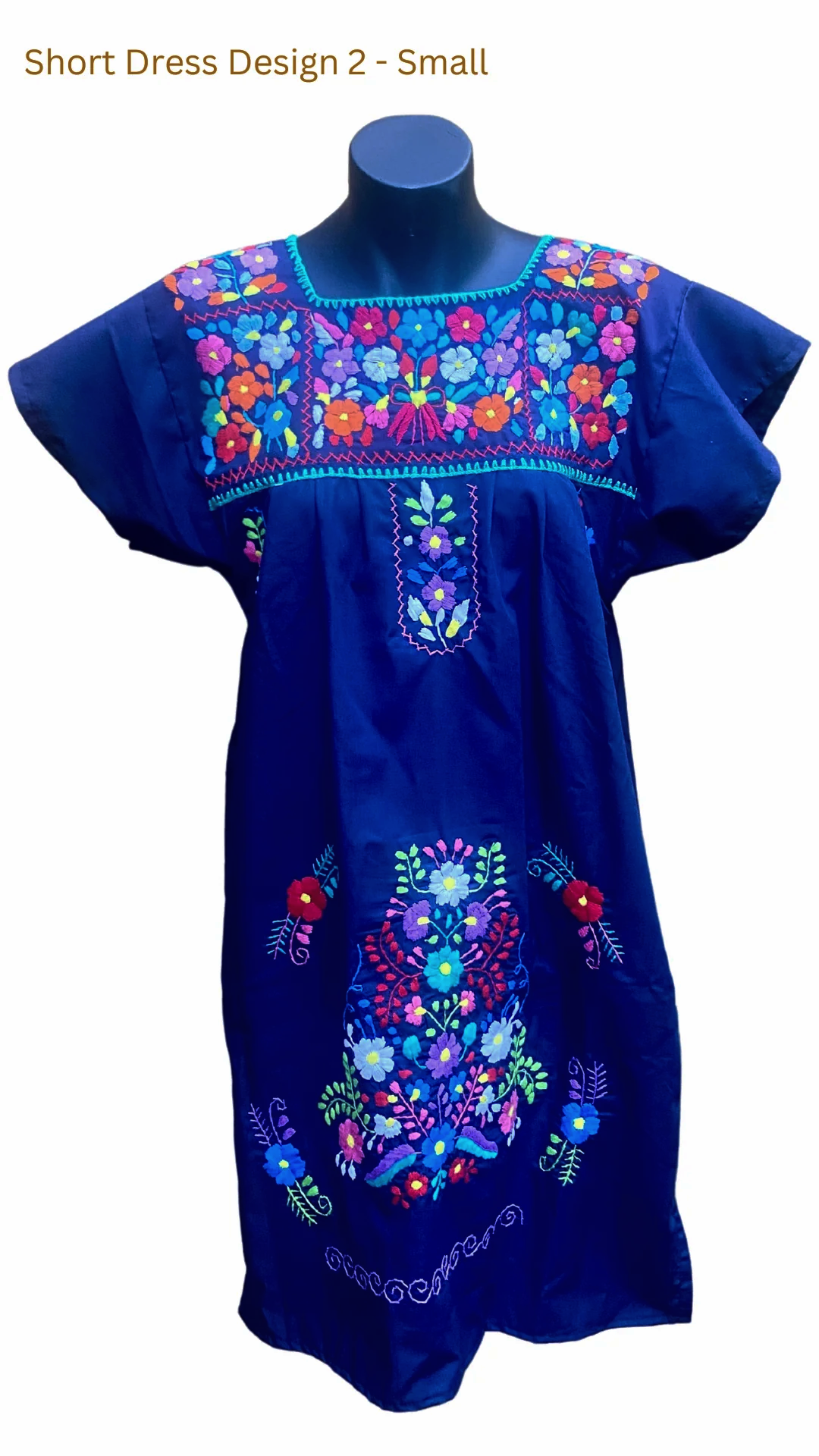 MEXICAN Dresses, Hand Embroidered, Cotton Summer Dress, Handmade Dress