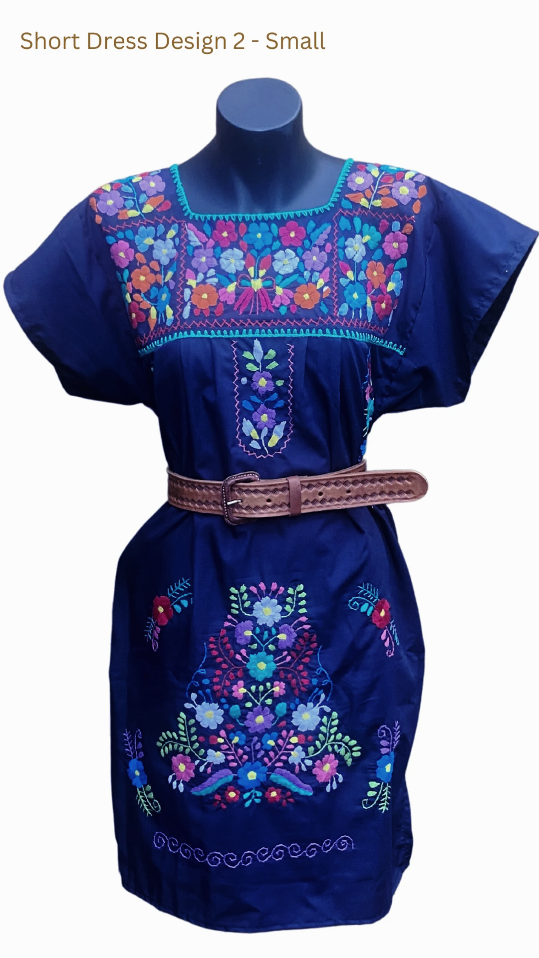 MEXICAN Dresses, Hand Embroidered, Cotton Summer Dress, Handmade Dress