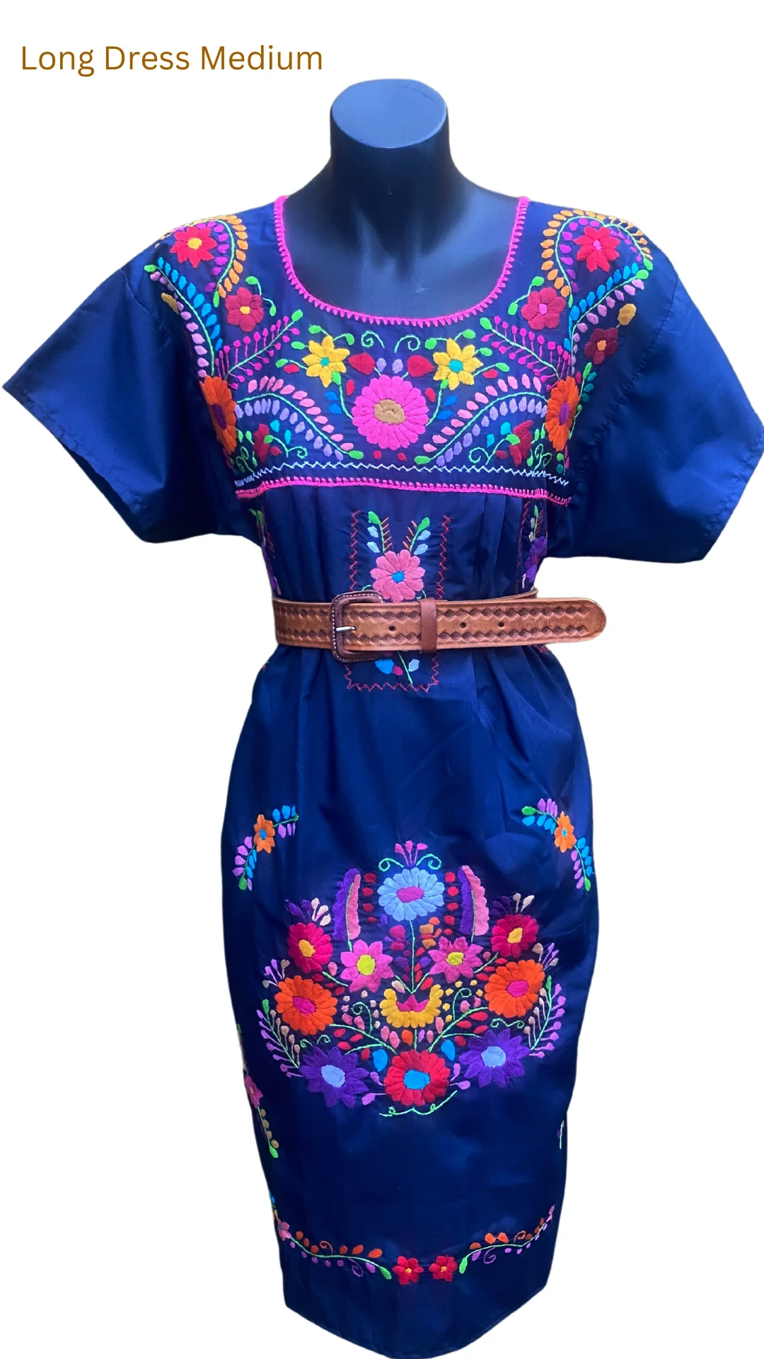 MEXICAN Dresses, Hand Embroidered, Cotton Summer Dress, Handmade Dress