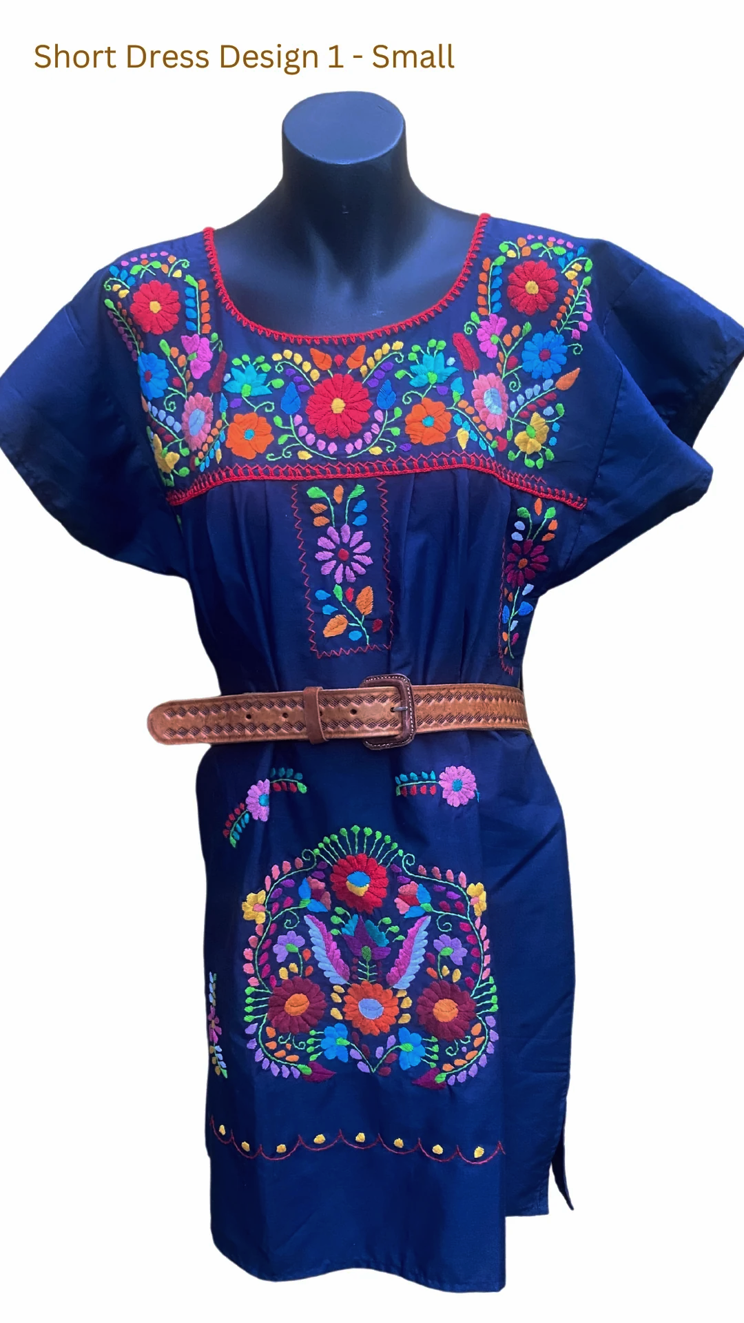 MEXICAN Dresses, Hand Embroidered, Cotton Summer Dress, Handmade Dress