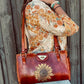 LARGE SUNFLOWER BAG, Handmade bag, Mexican bag, colour bag, Flower bag
