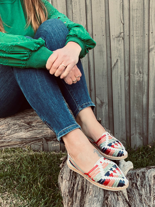 MEXICAN HUARACHES, Mexican shoes, Leather sandles, Leather colour shoe