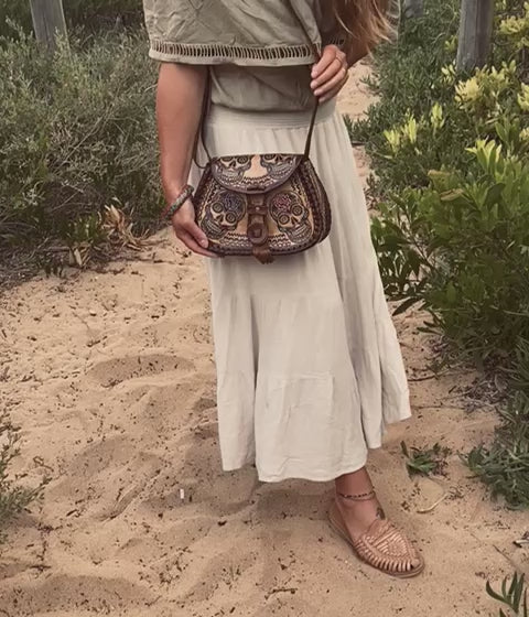 SKULL BAG, Handmade bag, Mexican bag, colour bag, Day of the Dead