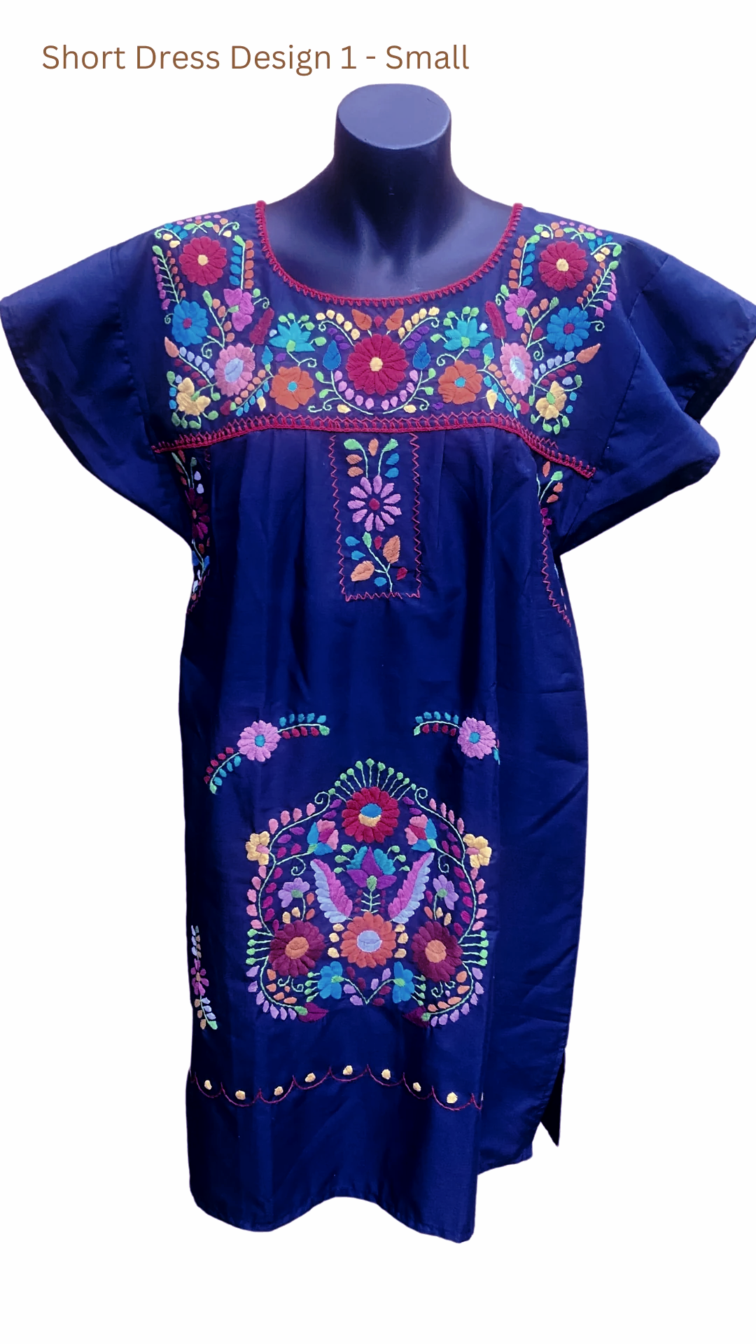 MEXICAN Dresses, Hand Embroidered, Cotton Summer Dress, Handmade Dress