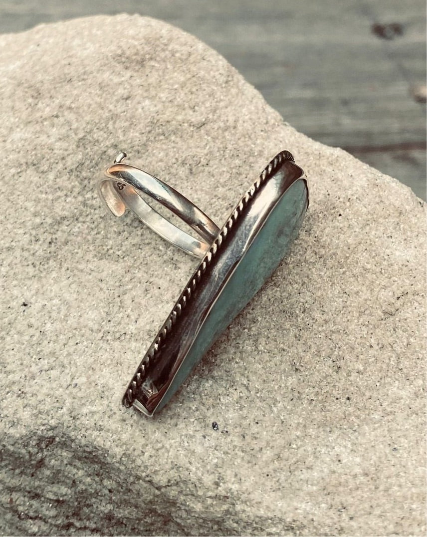 LARIMAR RING, Mexican Silver Ring, Larimar for sale, Larimar Stone