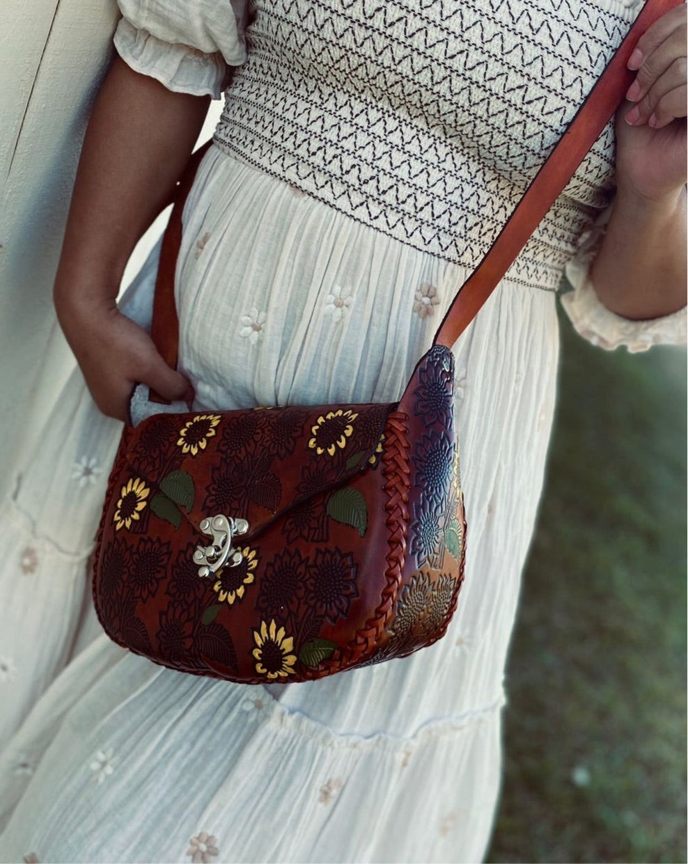 HAND PAINTED BAG, Handmade bag, Mexican bag, colour bag, Flower bag