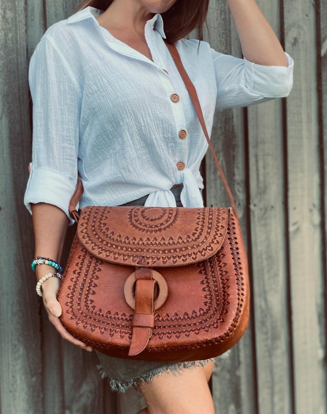 GENUINE LEATHER BAG, Big Hand Tooled Bag, Handmade Bag, Mexican Bag