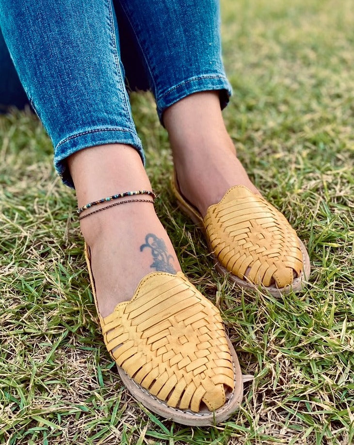 MEXICAN HUARACHES, Leather Shoe, Colour Sandle, Mexican Shoes, Leather