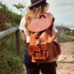 HANDMADE Backpack | Big Backpack | Hand tooled Bag | Leather Backpack