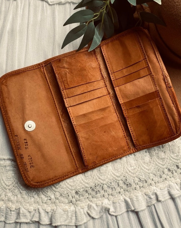 Leather Handmade purse, leather tooled purse, mexican purse
