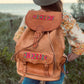 HANDMADE LEATHER BACKPACK | Hand Tooled Backpack | Women's Backpack