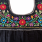 Black Embroidered Blouses