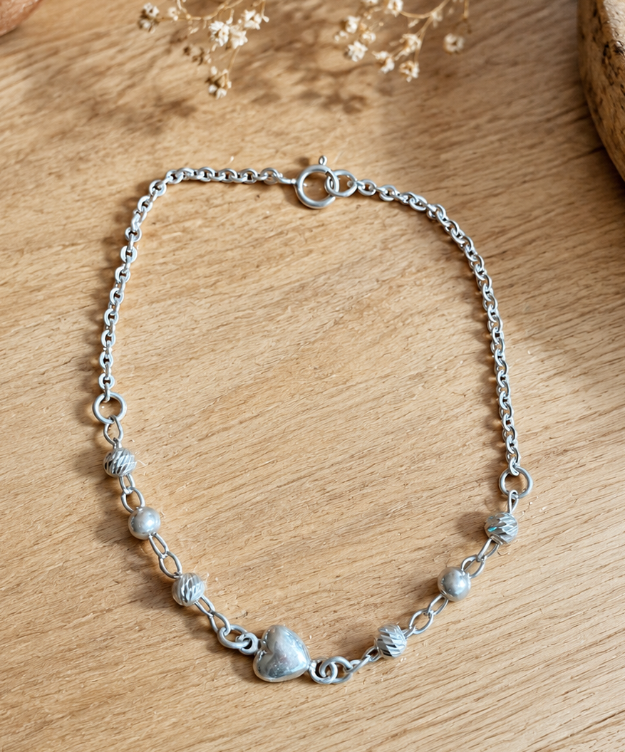Heart & Ball Bracelet