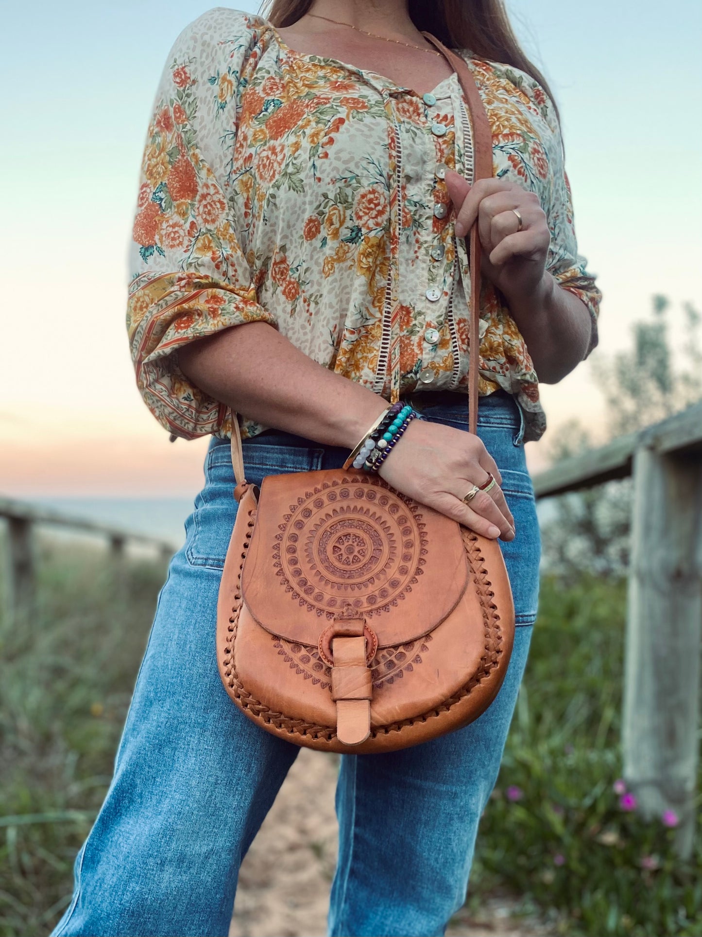 Hand tooled Vintage Bag, Authentic style bag, Handmade Boho Handbag