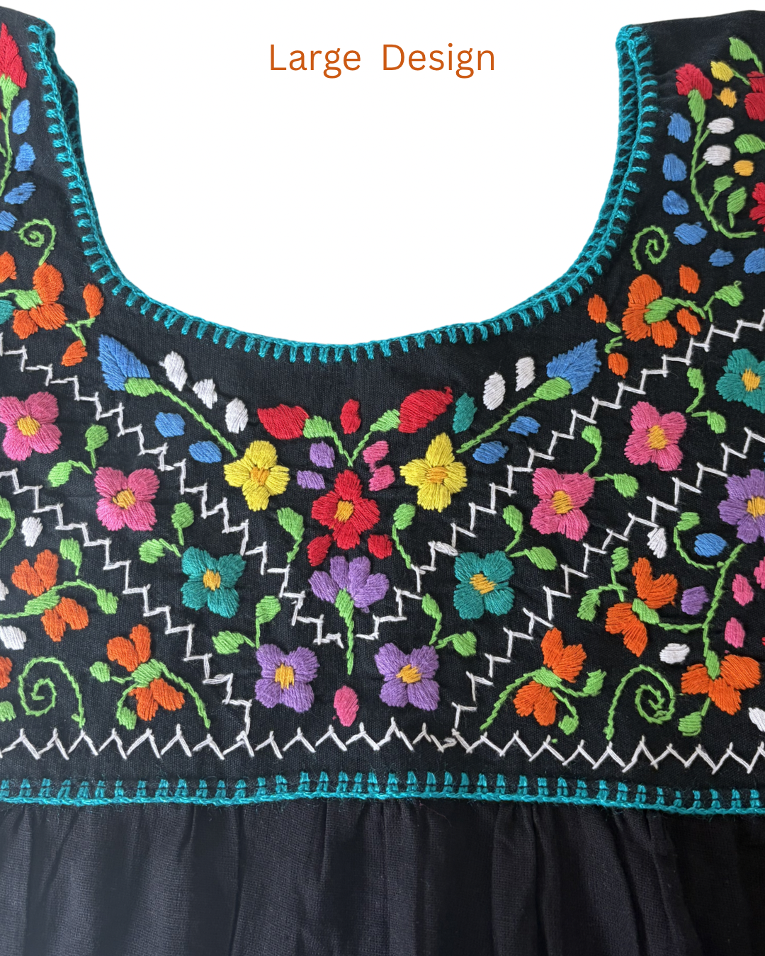 Black Embroidered Blouses