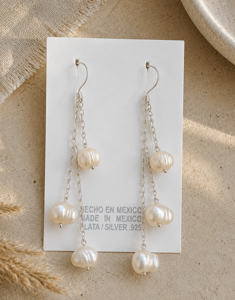 Ball Silver Earrings