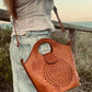 HANDMADE LEATHER BAG, Big Boho Vintage Bag, Leather Tooled handbag