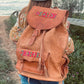 HANDMADE LEATHER BACKPACK | Hand Tooled Backpack | Women's Backpack