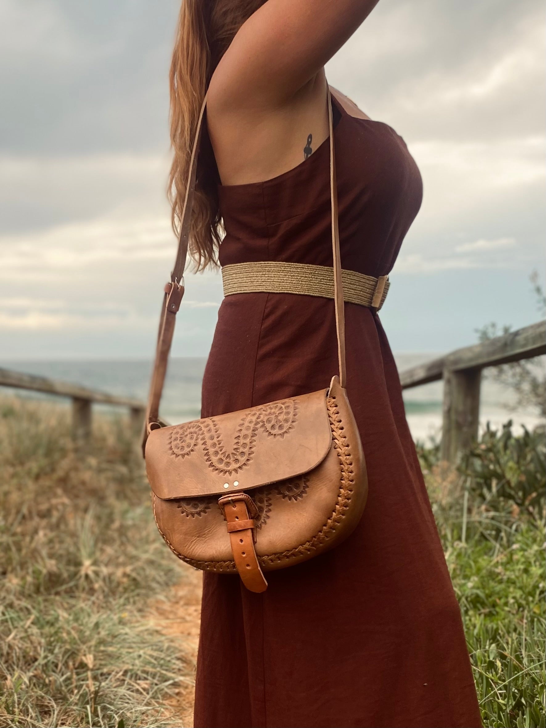 LARGE LEATHER BAG | Handmade Bag | Vintage Purse | Boho Style Handbag