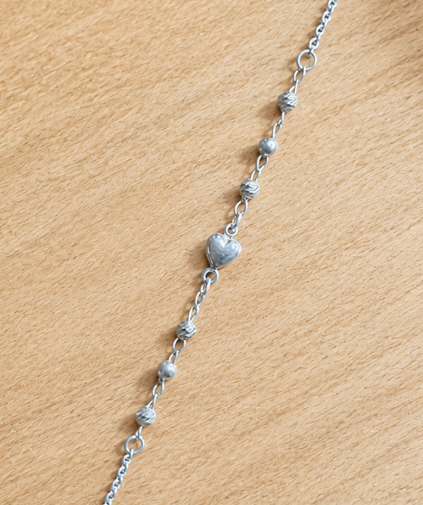 Heart & Ball Bracelet