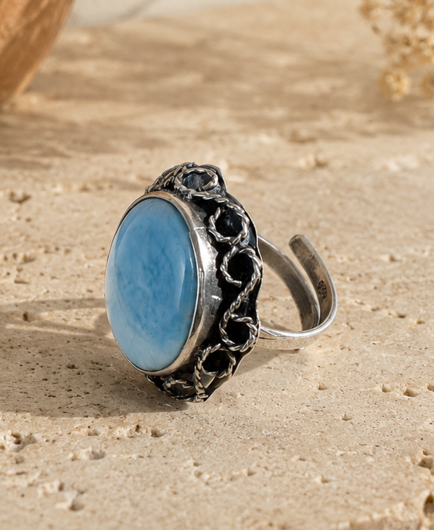 Larimar Ring Design 2