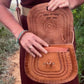 VINTAGE LEATHER Handbag, Tooled Purse, Handmade Bag, Vintage handbag