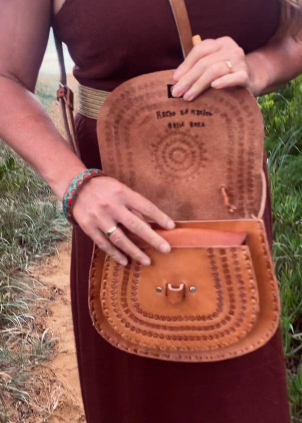 VINTAGE LEATHER Handbag, Tooled Purse, Handmade Bag, Vintage handbag