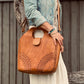 Big leather Bag, Hand tooled bag, Market Bag, Boho Bag, Vintage Bag