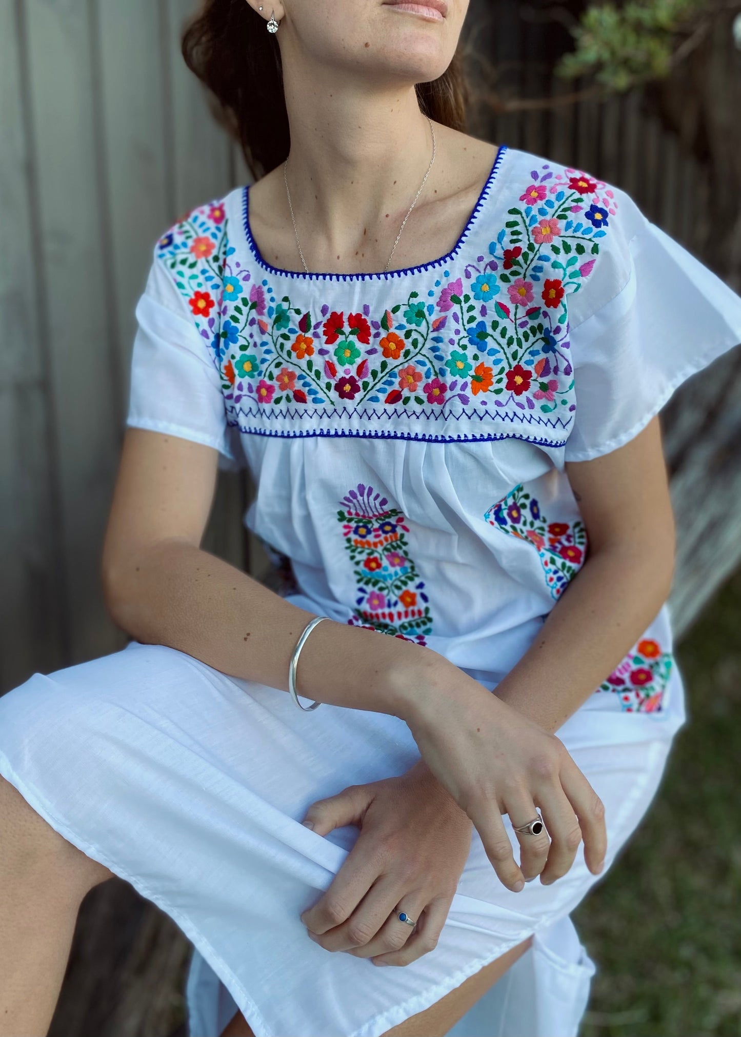 White Embroidered Dresses