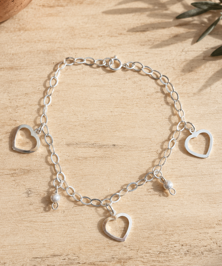3 Heart Bracelet
