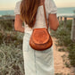 Hand tooled Leather | Vintage Leather Bag | Boho Dark leather Bag