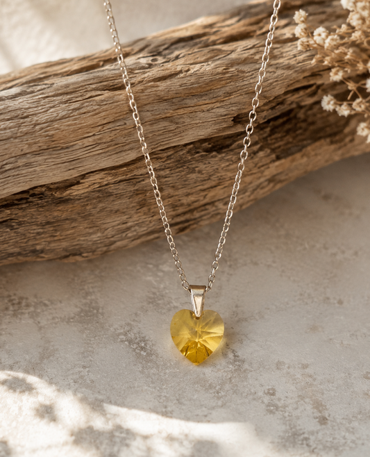 Yellow Heart Necklace