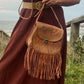 TASSEL leather bag, Unique Leather Bag, Hand tooled Purse, Fringe Bag