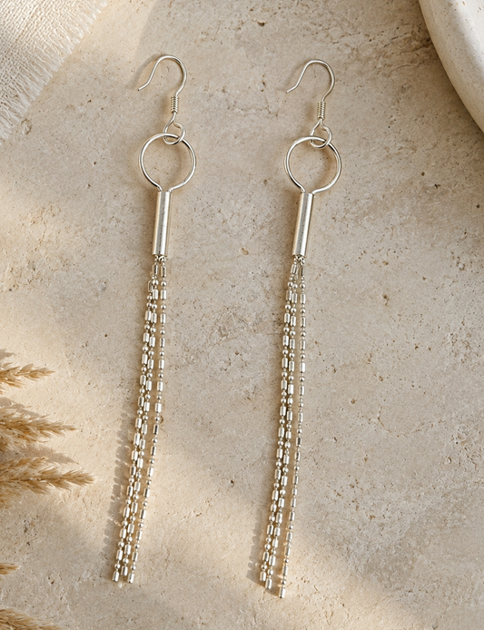 Dangle Silver Earrings