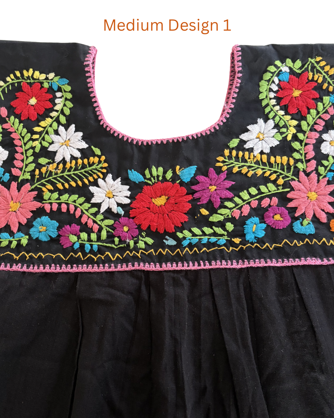 Black Embroidered Blouses