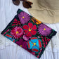 EMBROIDERED CLUTCH, Sunflower Bags, Mexican bags, Colour Bags