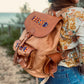 HANDMADE LEATHER BACKPACK | Hand Tooled Backpack | Women's Backpack