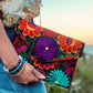 embroidered clutch bags, mexican colour bags