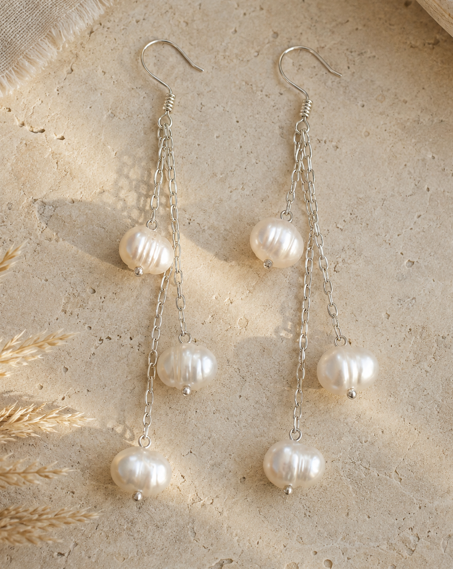Ball Silver Earrings