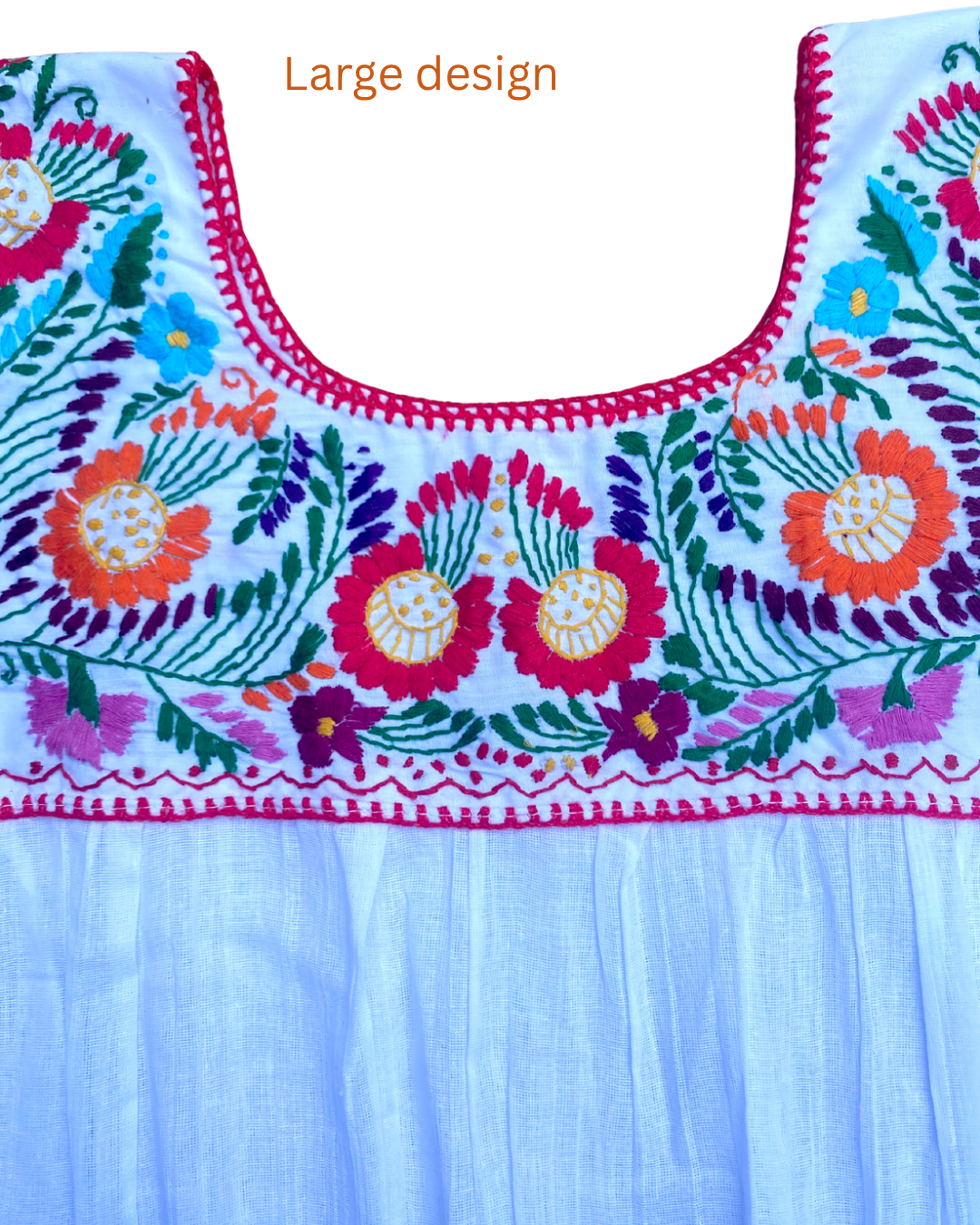 White Embroidered Blouses