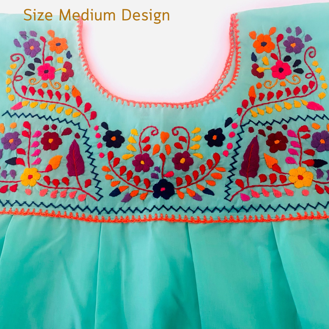 Green Embroidered Blouses