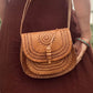 VINTAGE LEATHER Handbag, Tooled Purse, Handmade Bag, Vintage handbag